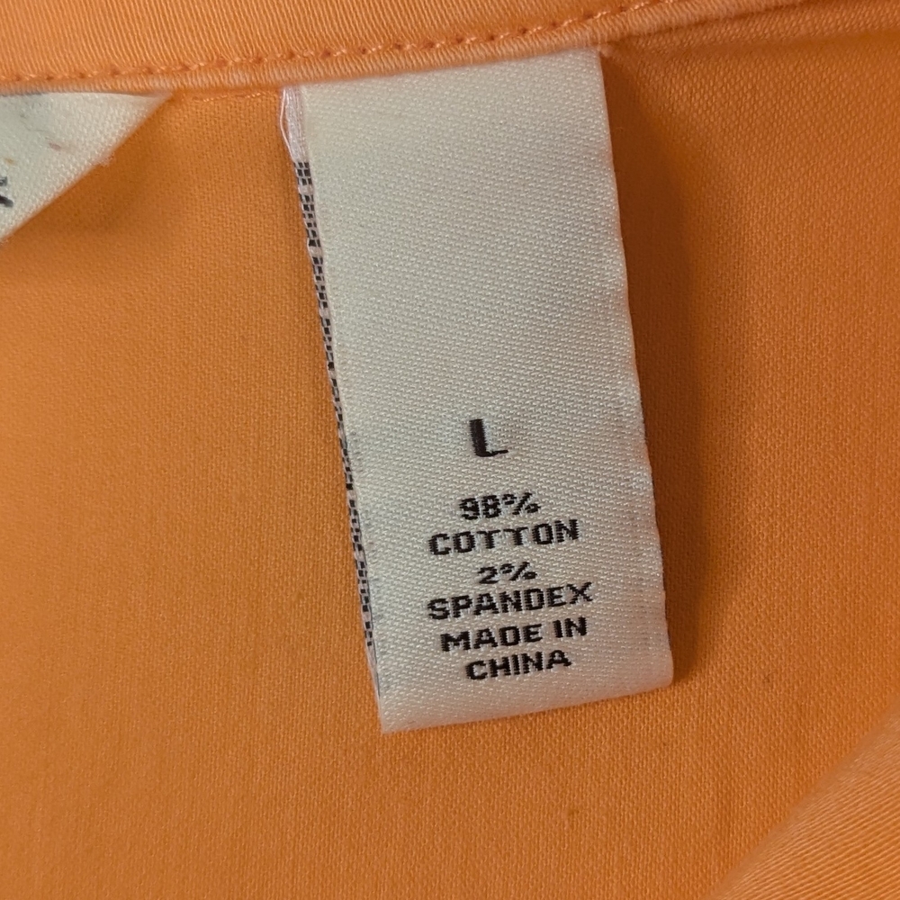 Vintage French Laundry Jacket Orange Denim Style Women's‎ L - Picture 4 of 10